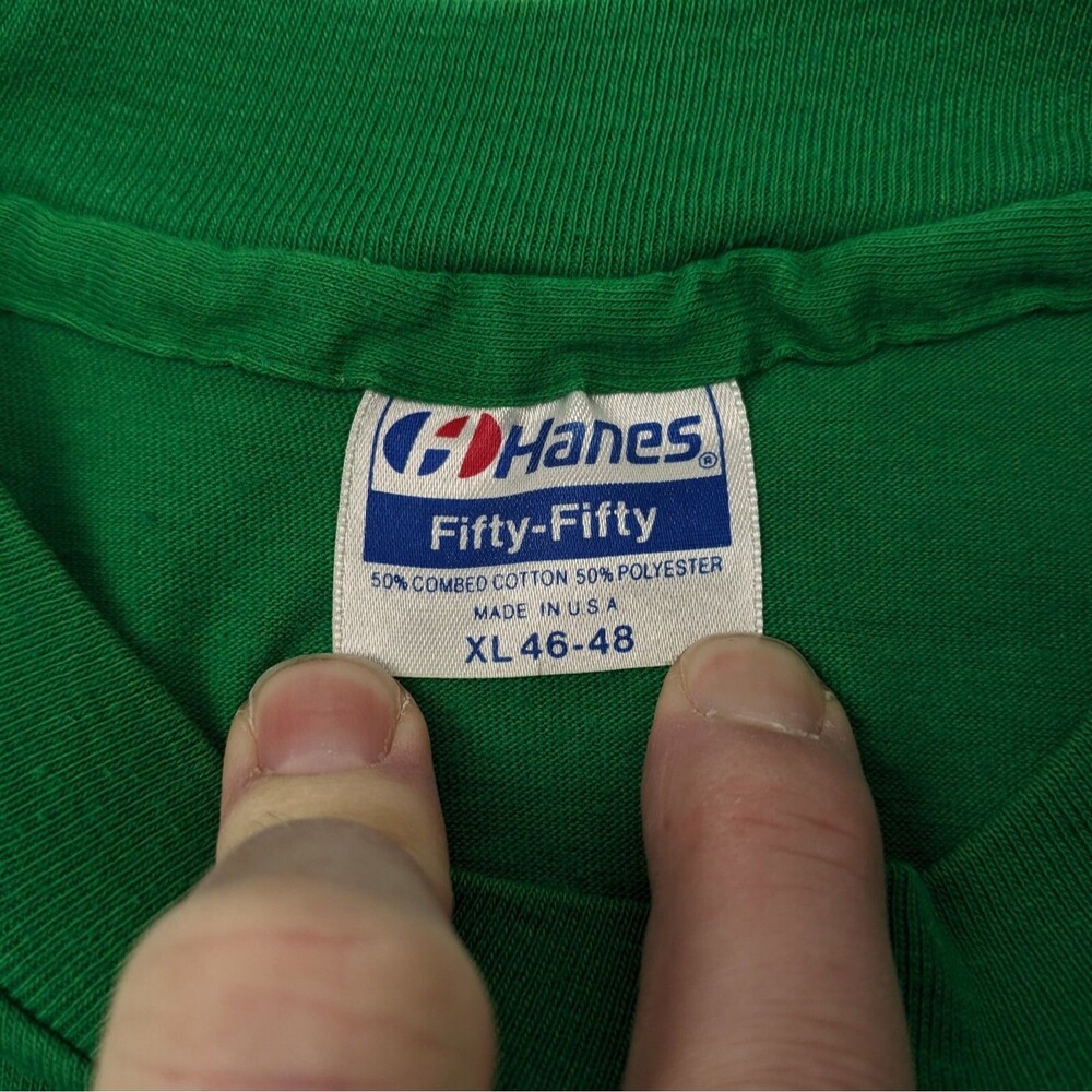 Vintage 80s St. Patrick's Day 8K Run Anoka MN‎ T-Shirt Green Size XL Rare - Picture 4 of 8